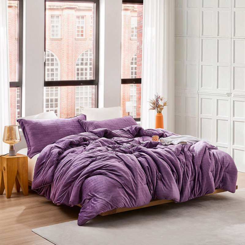 Coma Inducer Roll Cakes Classics Oversized Comforter Set, Queen Comforter + 2 Standard Shams, Purple