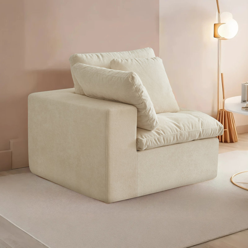 Canapés modernes et confortables, revêtus de tissu pour les petits espaces