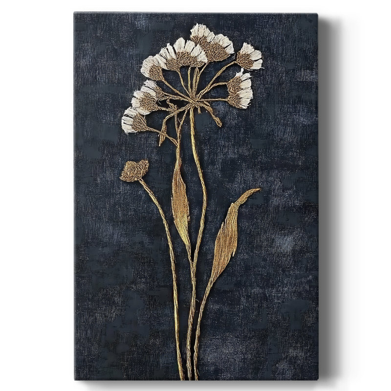 Floral CXXXVI Gallery Wrapped Canvas - Ready To Hang, 18" H x 12" W