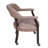 Faux Leather Swivel Armchair-89156574-89161553