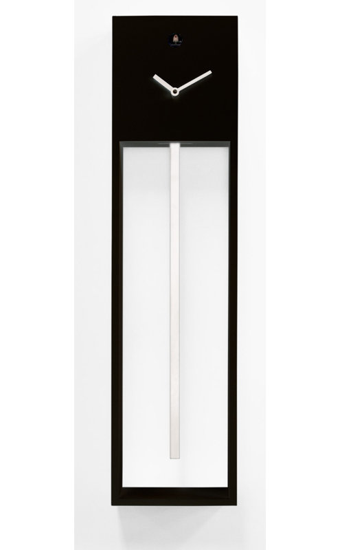 Bechtold Wood Wall Clock, Black/White