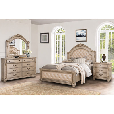 Mileyna 4-Piece Tufted Bedroom Set