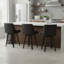 Tabouret de bar pivotant à 26 ° de hauteur 26 po avec tabourets de bar rembourrés en similicuir de 26 po, résistants aux plis et essuyables (ensemble de 3 tabourets)-853370570-853370564
