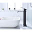 Robinet de lavabo de salle de bain en acier inoxydable avec bec cascade et bonde escamotable, couleur noir mat pour une fiabilité de fabrication contemporaine-121613377