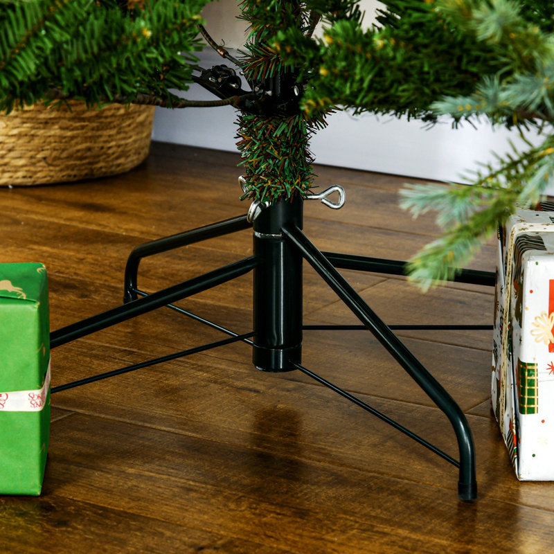 Arbre de Noël à forme large avec base en acier, 5.9'