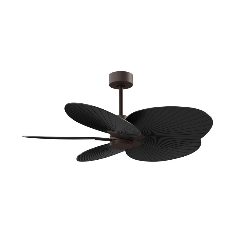 Alessandra - Five Blade Ceiling Fan, Matte Black, Textured Bronze