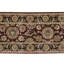 Manchuria Wool Oriental Area Rug in Black/Wine