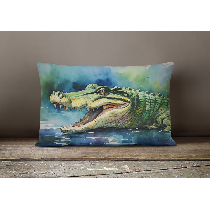 Crocodile Throw Pillow