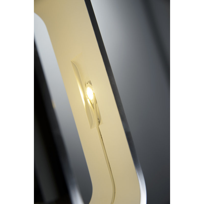 Eclipse LED Flush Mounted Sconce, Brushed Chrome