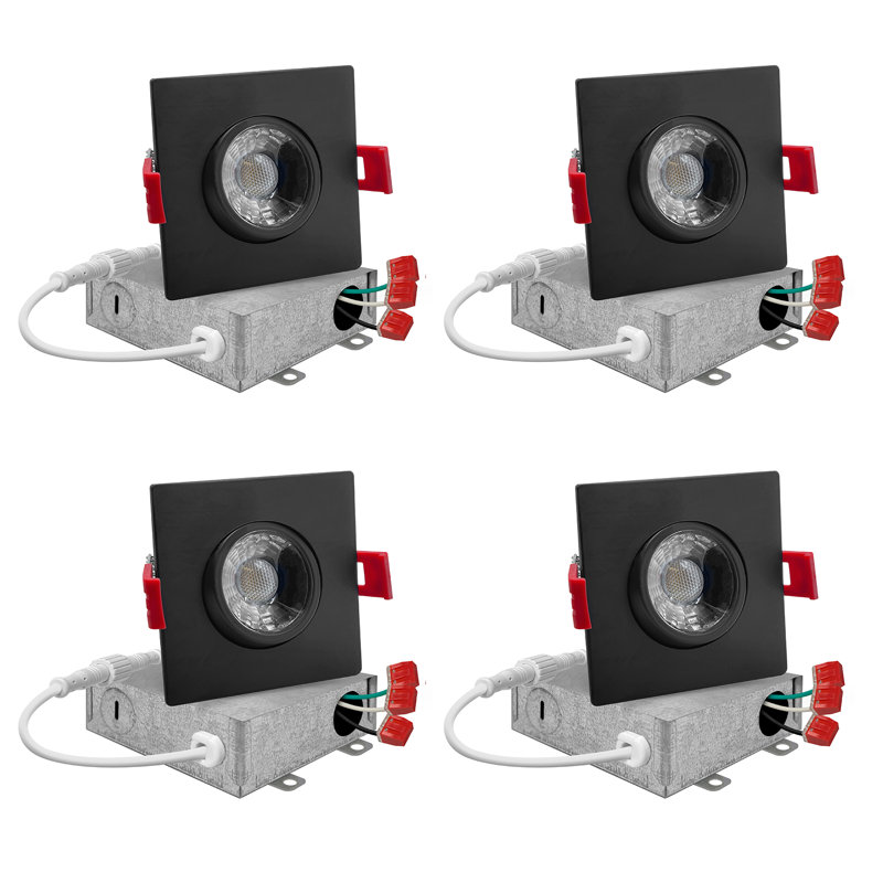 3'' Selectable Color Temperature Dimmable Air-Tight LED Canless Recessed Lighting Kit