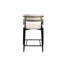 Tabouret de bar moderne et luxueux en tissu blanc