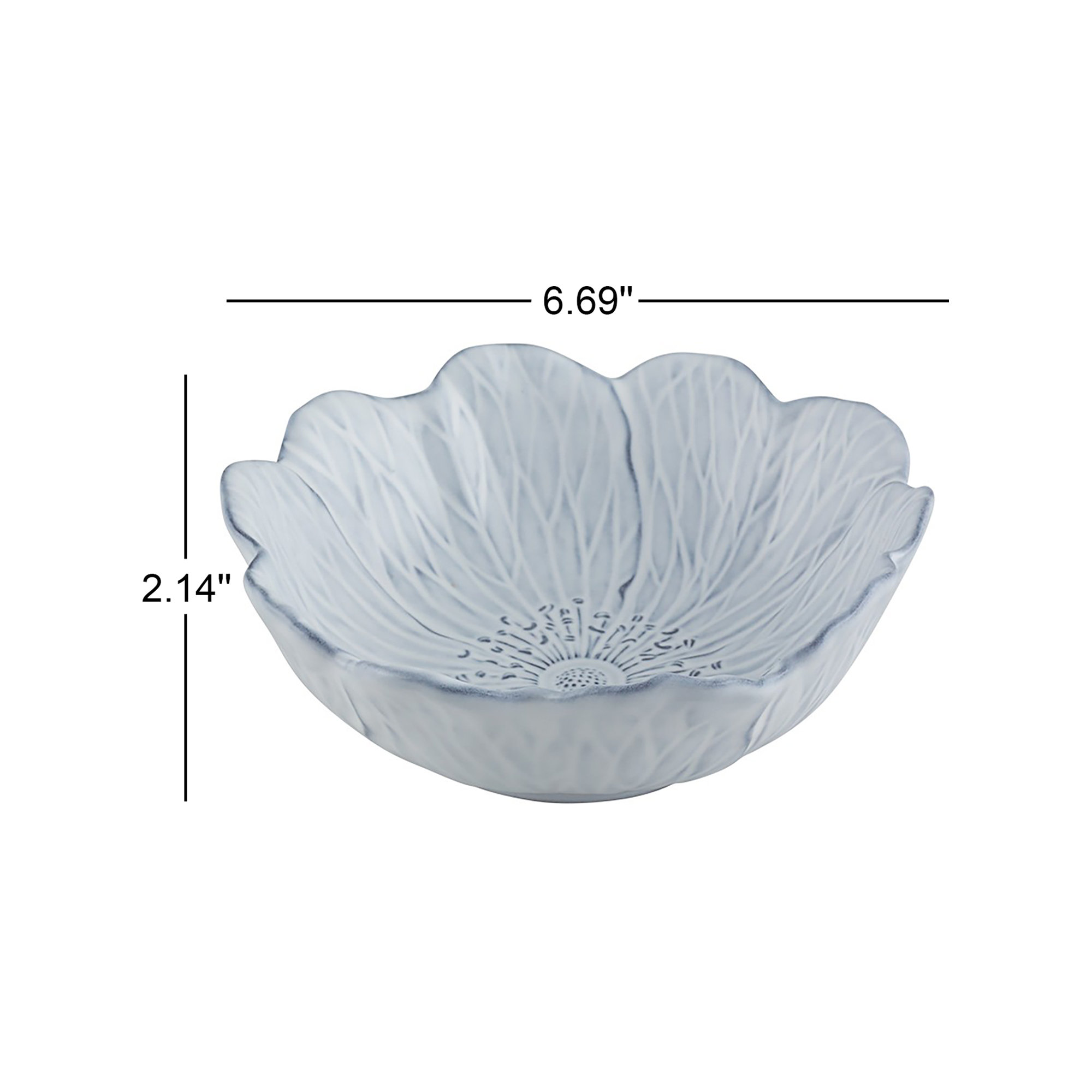 Flora 16.74oz. Cereal Bowl, Antique White