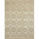 Geometric Area Rug in Bisque/Ivory