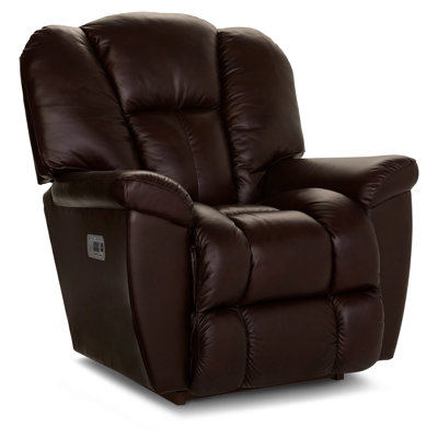 Fauteuil inclinable berçant en cuir Maverick
