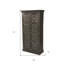 Garde-manger 72 po en bois massif brun foncé
