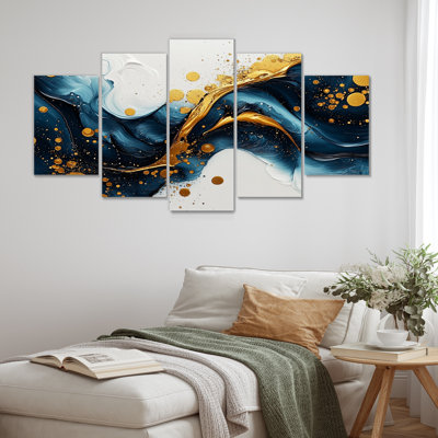 Caroline - encre liquide abstraite, art mural moderne