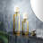 Aluminum Metal Pillar Geometric Decorative Candle Holder Set-60227365-60227366