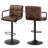 Carveth Swivel Upholstered Adjustable Height Counter Stool