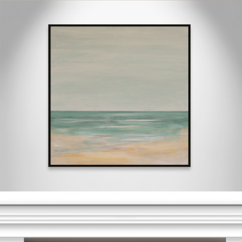 Horizon Print par S.H. Khân, Espresso, H 41,5 po x l 41,5 po
