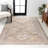 Peregrine Ornate Geometric Medallion Gray Rug-162372436