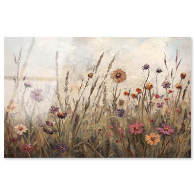 Art mural paysage rétro Vintage Blooms II par Art Remedy, prêt à accrocher