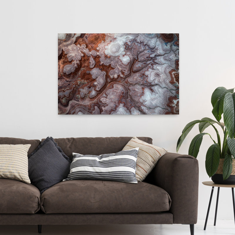 Art mural abstrait contemporain Macua - Colours of Utah, H 32 po x l 48 po