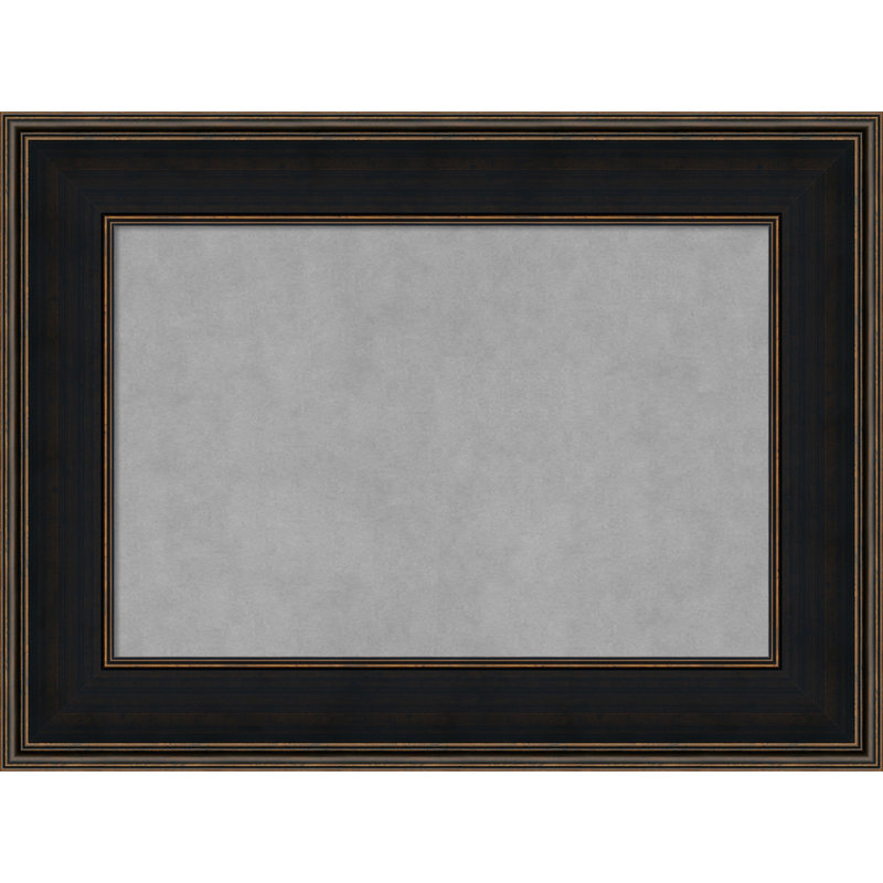 Tableau magnétique encadré mezzanine espresso, H 24 po x l 32 po