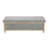 OSGOOD GRAY STORAGE OTTOMAN