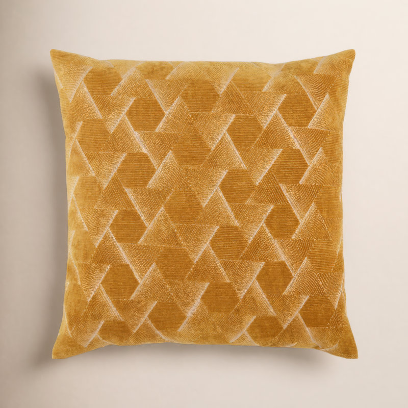 Coussin 100% coton Gretchen, Or, Duvet