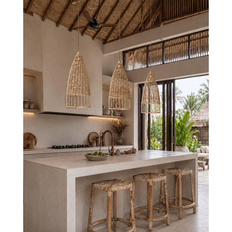 Aizen Handwoven Rattan Pendant Light Shade