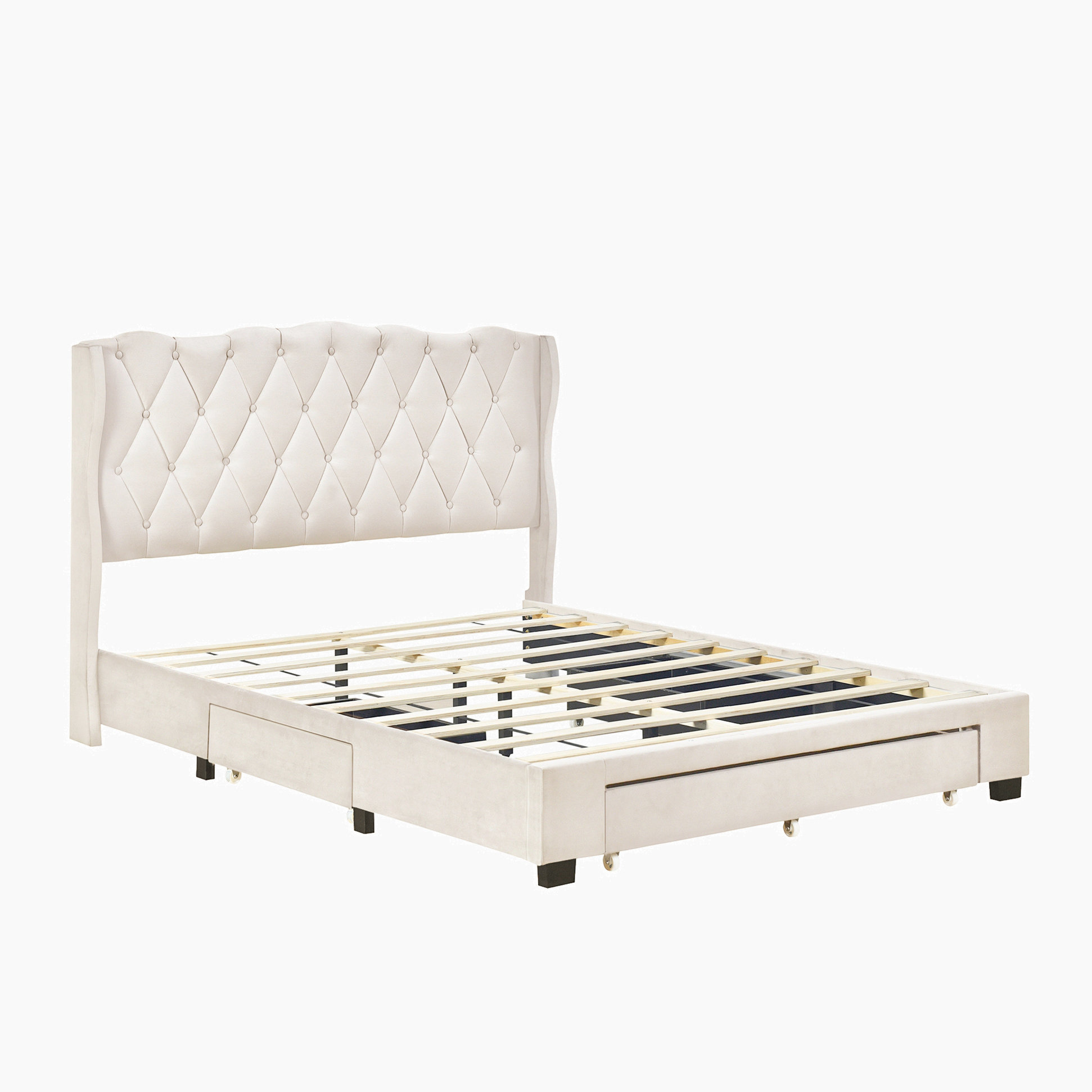 Latitude Run® Sanchia Upholstered Panel Storage Bed | Wayfair