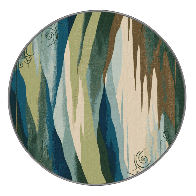 Starlit Arches Rug, Round 3'