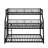 Three-In-One Metal Triple Bunk Bed, Twin XL Over Full XL Over Queen Size Bunk Bed With 2 Ladders
