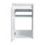 Meuble-lavabo de 36 po avec lavabo en résine, 2 portes à fermeture douce et 1 armoire latérale, conception à fixation flottante