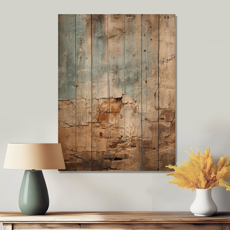 «Hebrew Western Wall Collage I» sur bois, H 20 po x l 10 po x P 0,78 po