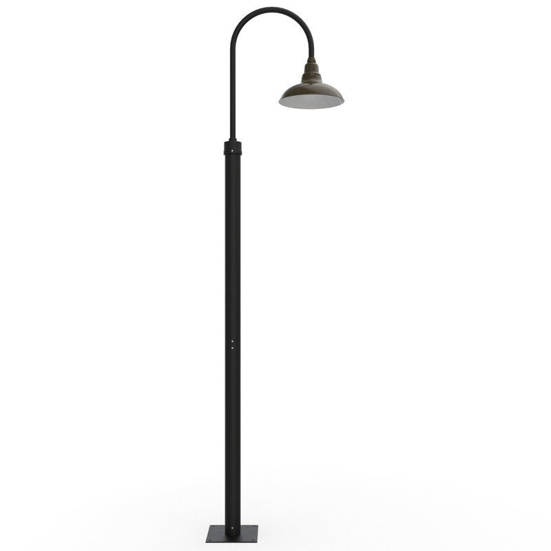 Lampadaire Adesh, H 132 po x l 12 po x P 20,5 po, Bronze acajou