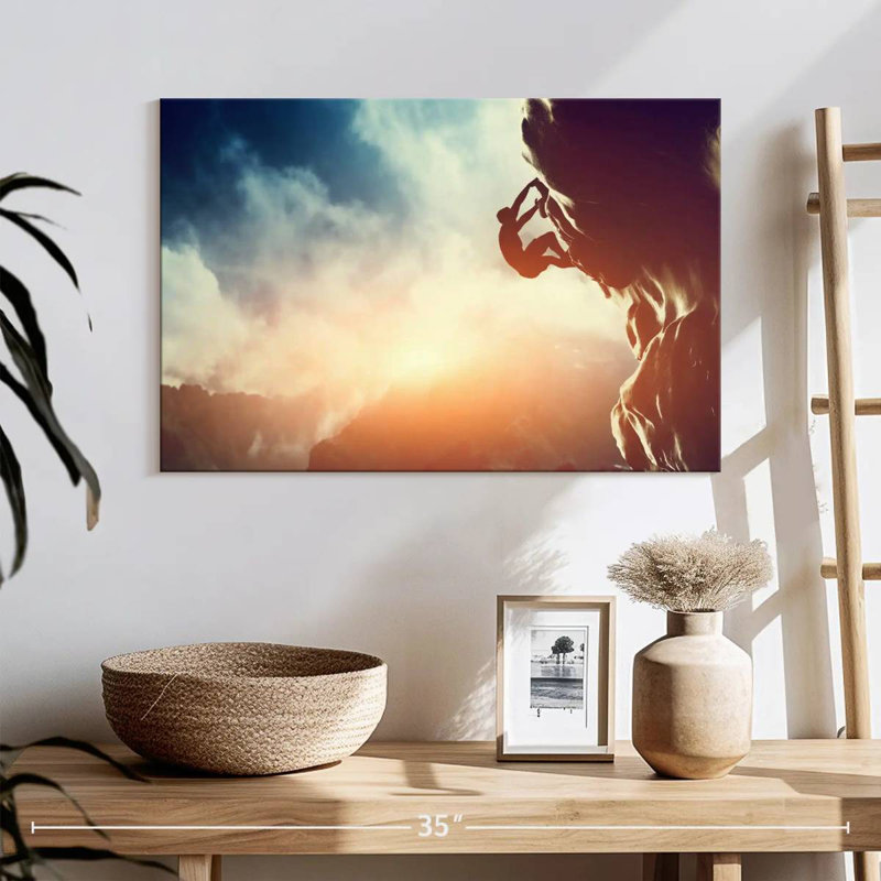 Senne Sunset Rock Climbing, 16" H x 24" W