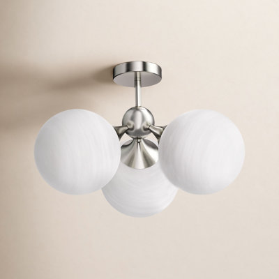 Lio 21" W 3-Light Dimmable Semi Flush Mount