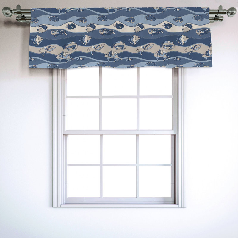 Sateen Ruffled Window Valance
