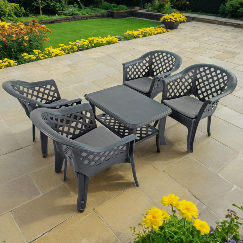 Savona Coffee Table with 4  Chairs