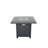 25" H X 30" W Steel Outdoor Fire Coffee Table, Gray Modern, Push Button Ignition, Smoked Glass Heat Top, Propane/Natural Gas, All Season Exterior Useable Pit Table W, Modern Style, Heat- All Use