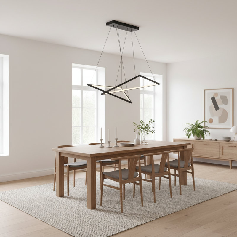 47 Inch Modern Chandelier Kitchen Island Pendant Lighting Led Dimmable