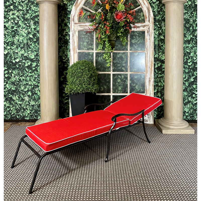 Coussin de dossier / siège d'extérieur, rouge