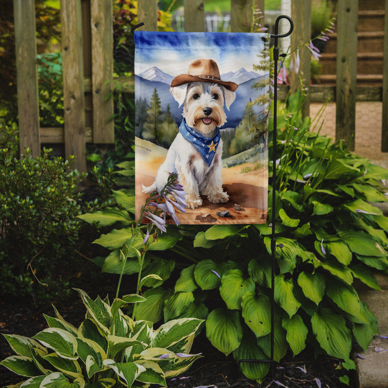 Drapeau Cowboy Welcome Garden, Sealyham Terrier