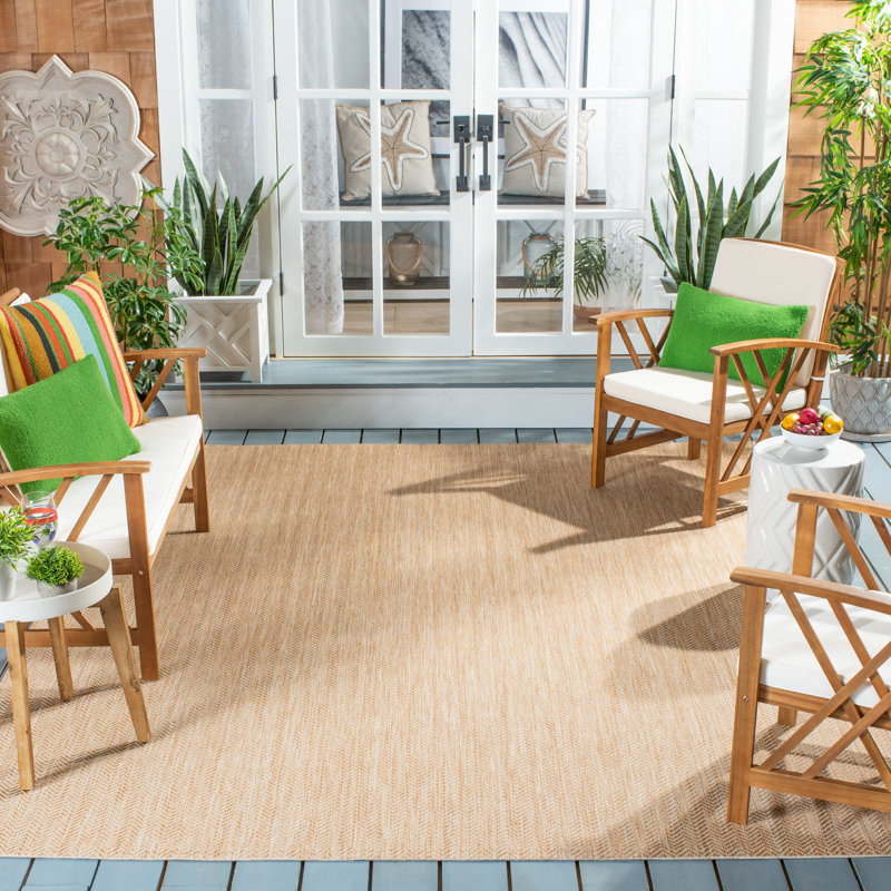 Caletha Natural/Cream Indoor/Outdoor Rug, Rectangle 305 x 427 cm