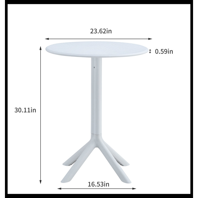 Ensemble de conversation pour 2 personnes Edrikas, Blanc