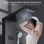 Led 48" Shower Panel Tower System With Handheld Spray Brushed  Nickel-86245693