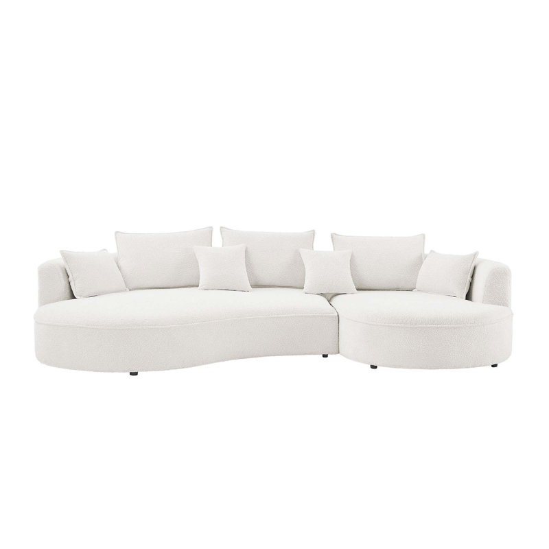 Curved Sofa With Ingenious Shape, Right Hand Facing