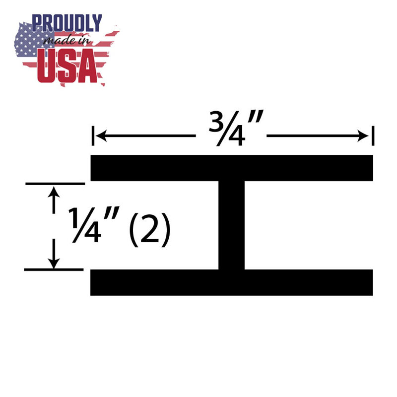 1/4" Butyrate Divider Moulding | Pro Pack