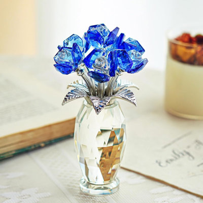 Crystal Rose Figurine